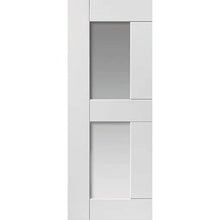 Load image into Gallery viewer, Eccentro White Primed Glazed Internal Door - All Sizes - JB Kind
