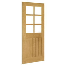 Load image into Gallery viewer, Ely Prefinished Oak Bevelled Glaze (6 Light Panels) Internal Door - All Sizes - Deanta
