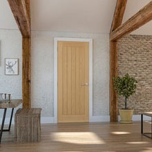 Load image into Gallery viewer, Ely Oak Unfinished Internal Fire Door FD30 - All Sizes - Deanta
