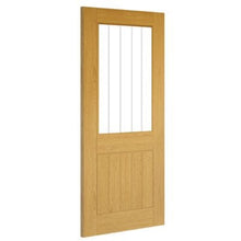 Load image into Gallery viewer, Ely Prefinished Oak Glazed (1 Half Light Panel) Internal Door  - All Sizes - Deanta
