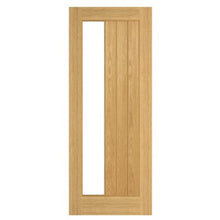 Load image into Gallery viewer, Ely Prefinished Oak 1SL Glazed Internal Fire Door FD30 - Deanta
