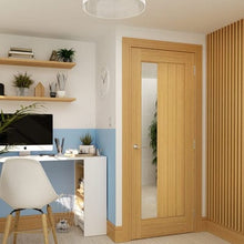 Load image into Gallery viewer, Ely Prefinished Oak 1SL Glazed Internal Fire Door FD30 - Deanta
