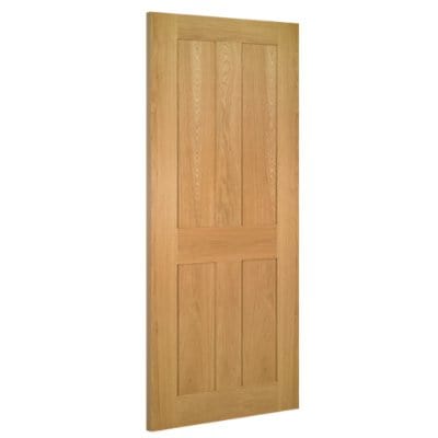Deanta Eton Unfinished Oak Internal Fire Door FD30 -  All Sizes - Deanta