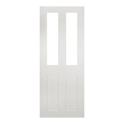 Eton White Primed Glazed Internal Door - All Sizes