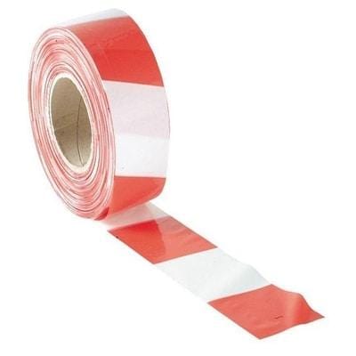Barrier Tape 70mm x 500m Red & White - Faithfull