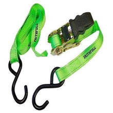 Load image into Gallery viewer, Ratchet Tie-Downs 5m x 25mm Green 4 Piece
