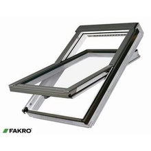 Load image into Gallery viewer, Fakro FTW-V White Acrylic Coated Pine Centre Pivot Window - All Sizes - Fakro Roofing
