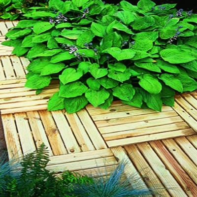 Forest Ridged Deck Tiles - 50cm x 50cm (Pack of 4) - Forest Garden
