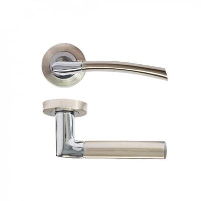 Hera Satin Nickel Chrome Handle - Round Rose - Deanta