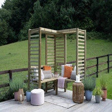 Load image into Gallery viewer, Forest Firenze Corner Arbour - Forest Garden
