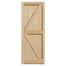 Load image into Gallery viewer, Softwood Un-Finished Fledged, Braced and Ledged External Door - All Sizes - JB Kind
