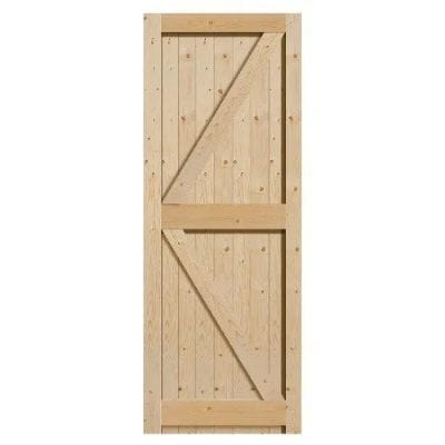 Softwood Un-Finished Fledged, Braced and Ledged External Door - All Sizes - JB Kind