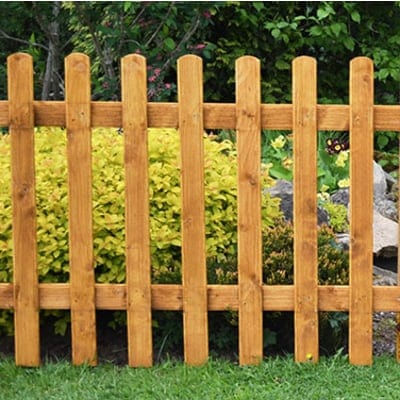Forest 6ft x 3ft Pale Picket Fence Panel - Forest Garden