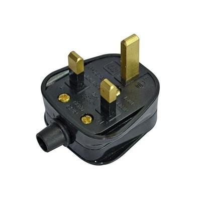 Black Plug 13A 240V - Faithfull