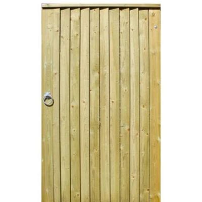 Featherboard Gate Incl Posts and Fitiings 1.75m x 1m - Jacksons Fencing