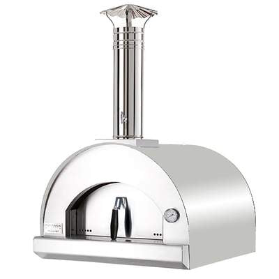 Fontana Margherita Wood Fired Pizza Oven - Stainless Steel 
