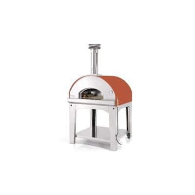 Fontana Marinara Wood Fired Pizza Oven - Rosso with Trolley