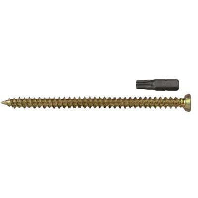 Forgefix Concrete Frame Screw - Zinc Yellow Box of 100 - All Sizes