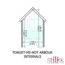 Load image into Gallery viewer, Forget Me Not Arbour - 4ft x 2ft (Pressure Treated) - Shire
