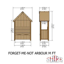 Load image into Gallery viewer, Forget Me Not Arbour - 4ft x 2ft (Pressure Treated) - Shire
