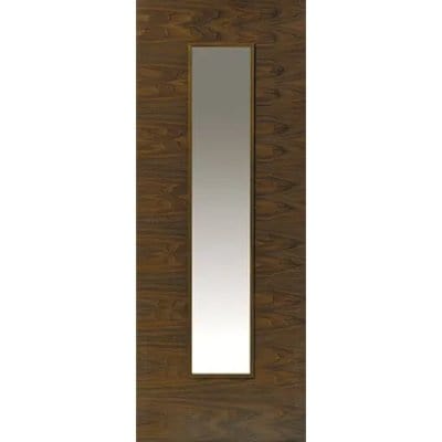 Franquette Walnut Pre-Finished Glazed Internal Door - All Sizes - JB Kind