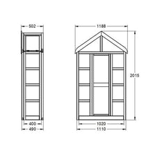 Load image into Gallery viewer, Forest Georgian Wall Greenhouse with Auto Vent - Forest Garden
