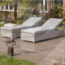 Load image into Gallery viewer, Fiennes Luxury Sun Lounger and Table Set - EnviroBuild Outdoor &amp; Garden

