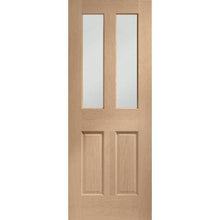 Load image into Gallery viewer, Malton Internal Oak Door with Clear Bevelled Glass - All Sizes - XL Joinery
