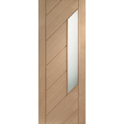 Monza Internal Oak Door with Obscure Glass - All Sizes - XL Joinery