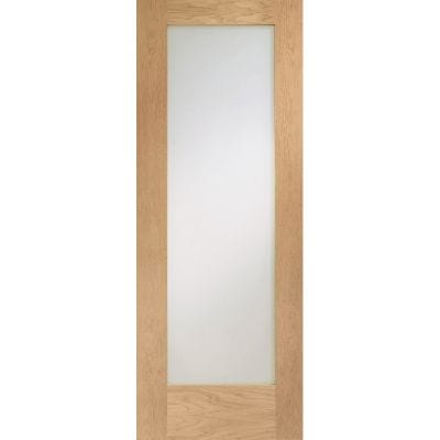 Pattern 10 Internal Oak Door with Clear Glass - All Sizes - XL Joinery