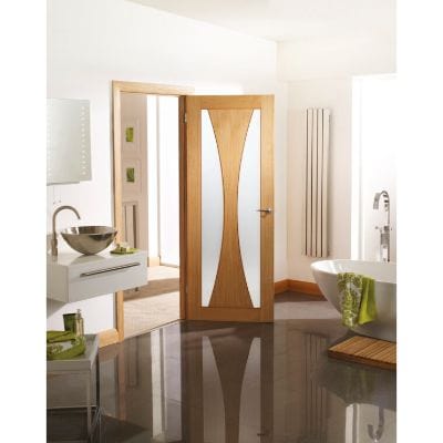 Verona Internal Oak Door with Obscure Glass - All Sizes