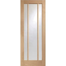 Load image into Gallery viewer, Worcester 3 Light Internal Oak Fire Door with Clear Glass - All Sizes - XL Joinery
