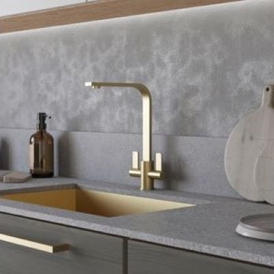Eben Twin Lever Kitchen Tap - Ellsi