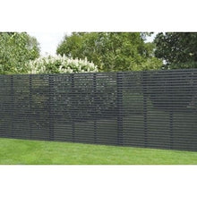 Load image into Gallery viewer, Forest 6ft x 6ft Contemporary Slatted Fence Panel - Anthracite Grey - Forest Garden
