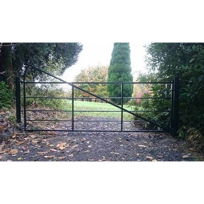 Galvanised Tubular Estate Gate incl Posts and Fittings - Jacksons Fencing