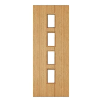 Galway Unfinished Oak Glazed Internal Door - All Sizes - Deanta