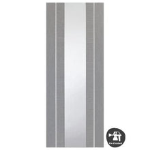 Load image into Gallery viewer, Forli Pre-Finished Light Grey Door with Clear Glass - XL Joinery
