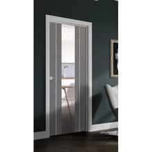 Load image into Gallery viewer, Forli Pre-Finished Light Grey Door with Clear Glass - XL Joinery
