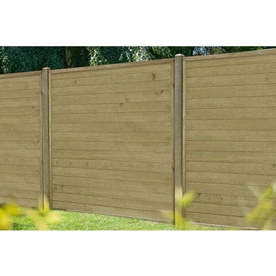 Forest 6ft x 6ft Pressure Treated Horizontal Tongue and Groove Fence Panel