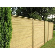 Load image into Gallery viewer, Level Top Tongue and Groove Effect Fence Panel (Jakcured) - All Sizes - Jacksons Fencing
