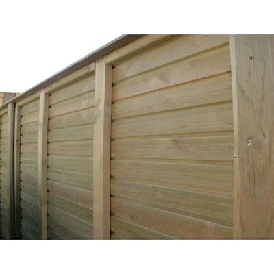 Level Top Tongue and Groove Effect Fence Panel (Jakcured) - All Sizes - Jacksons Fencing