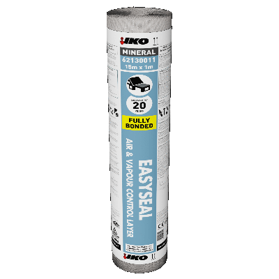 IKO Easyseal Air and Vapour Control Layer 15m x 1m (15m2 Roll) Pallet of 25 - IKO Roofing