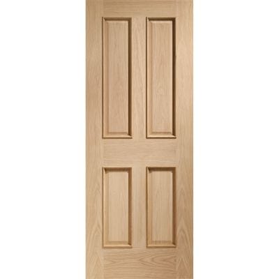 Victorian 4 Panel With Raised Mouldings Internal Oak Door - All Sizes - XL Joinery