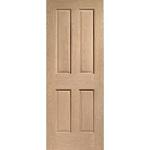 Load image into Gallery viewer, Victorian 4 Panel Internal Oak Fire Door - All Sizes - XL Joinery
