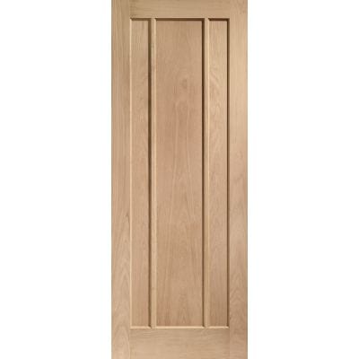 Worcester 3 Panel Internal Oak Fire Door - All Sizes - XL Joinery