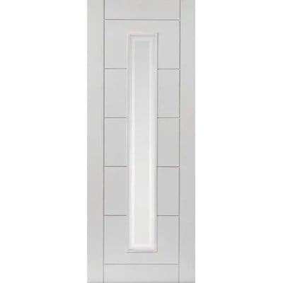 Barbican White Primed Glazed Internal Fire Door FD30 - All Sizes - JB Kind