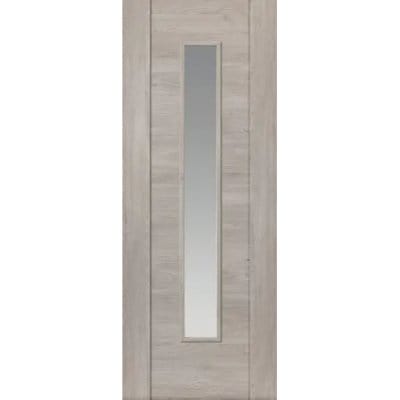 Alabama Fumo Wood Effect Laminate Glazed Internal Door - All Sizes - JB Kind