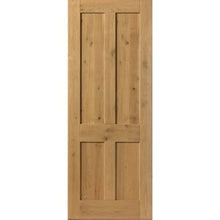 Load image into Gallery viewer, Rustic Oak Shaker 4 Panel Pre-Finished Internal Door - All Sizes - JB Kind
