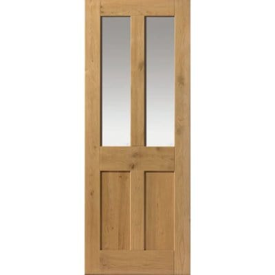 Rustic Oak 1930's Shaker 4 Panel Pre-Finished Internal Door - 1981mm x 762mm - JB Kind