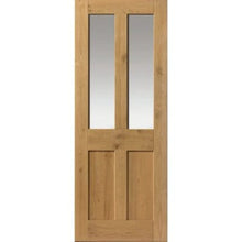 Load image into Gallery viewer, Rustic Oak 1930&#39;s Shaker 4 Panel Pre-Finished Internal Door - 1981mm x 762mm - JB Kind
